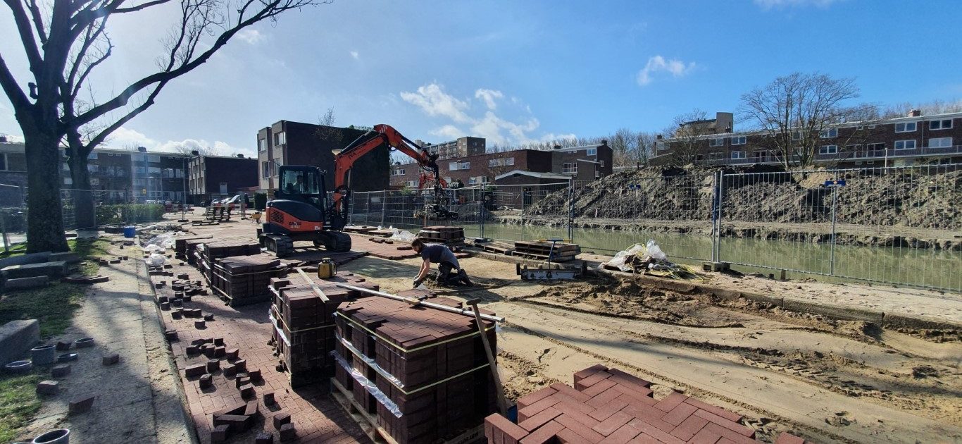 Straatwerk Goes Sasboutstraat in Delft