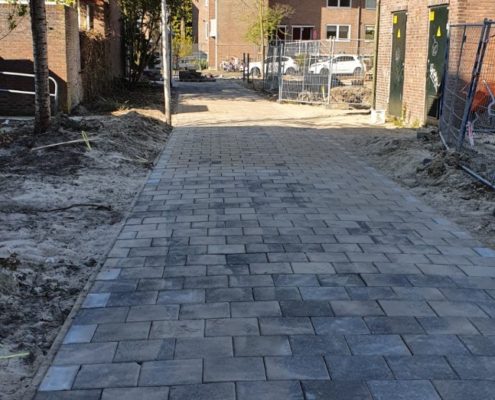 Straatwerk Goes Sasboutstraat in Delft